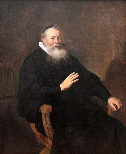 REMBRANDT Harmenszoon van Rijn Portrait of the Preacher Eleazar Swalmius